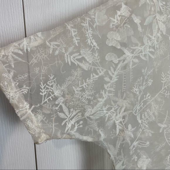 Sheer Embroidered Dress - Picture 6 of 10